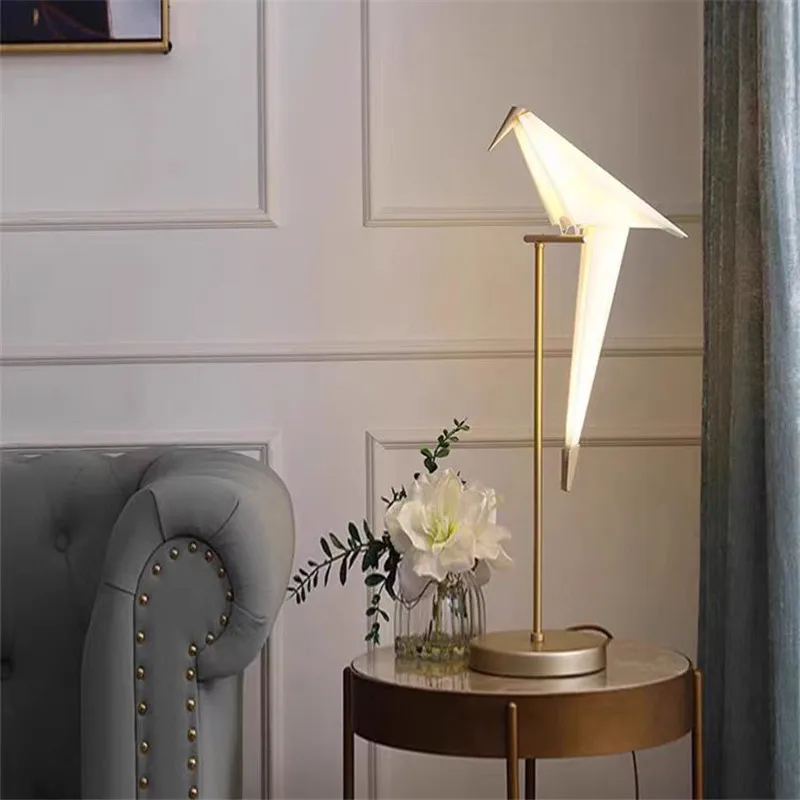 Напольная LED лампа-окунь HomeLover золотая