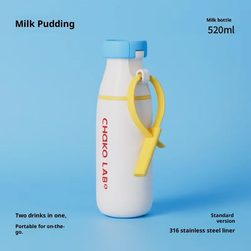 

Оригинальный чашка-термос Chakolab 520 мл из нержавеющей стали, большая емкость, чашка для воды, молока, кофе, уличные очки для воды для кемпинга на зиму