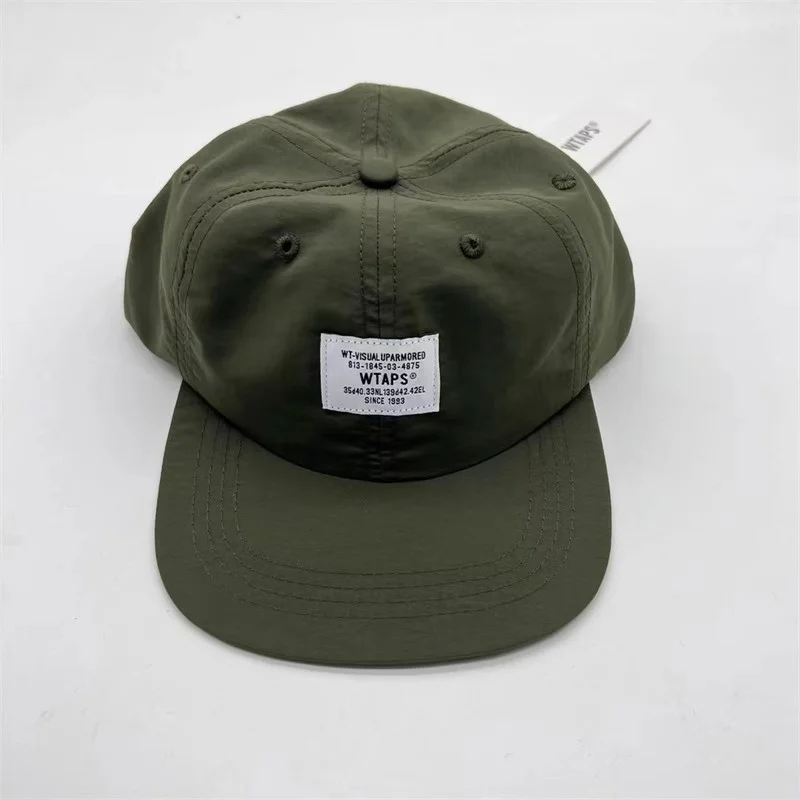 

WTAPS City Boy Hat Retro Workwear Cap with Round Brim and Fabric Patch Summer Japanese Streetwear Fashion Sunbonnet