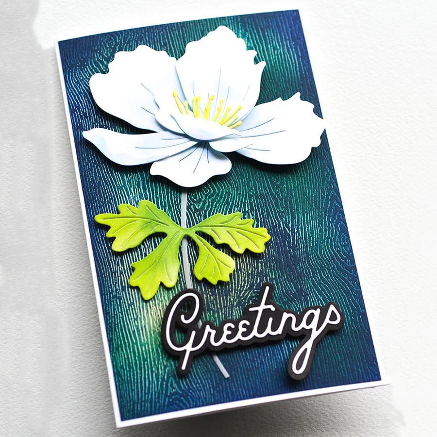 Wdzięku anemone wykrojniki do metalu dla majsterkowiczów album scrapbookingu papierowa dekoracja kart rzemiosło tłoczenie