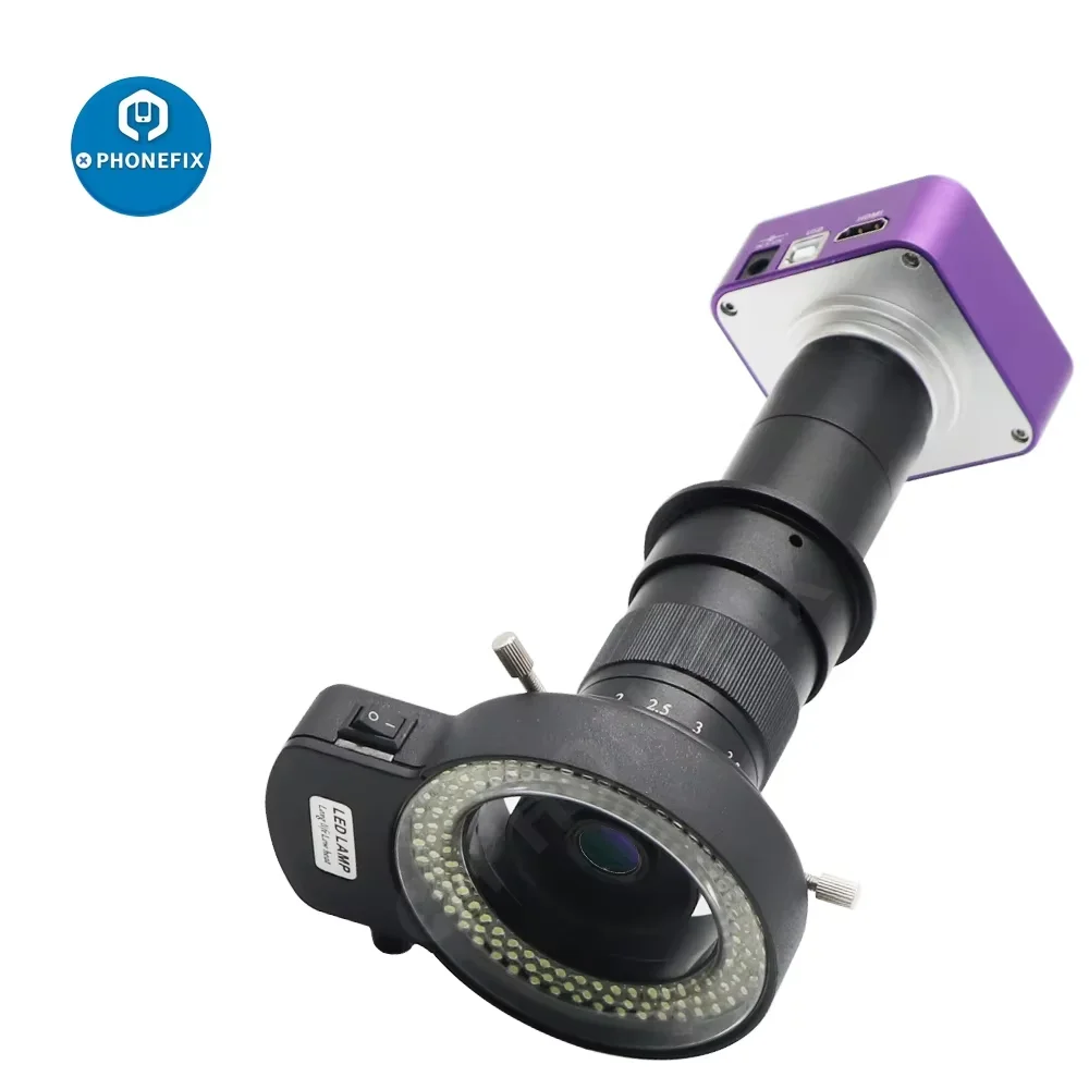 

51MP 1080P камера для микроскопа 180X объектив с креплением C HDMI USB промышленный электронный цифровой микроскоп для ремонта телефона пайка