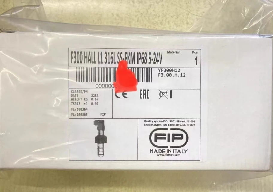 Для расходомера FIP F3.00.H.12 F300 HALL L1 316L SS-EKM IP68 5-24 В 1 шт.