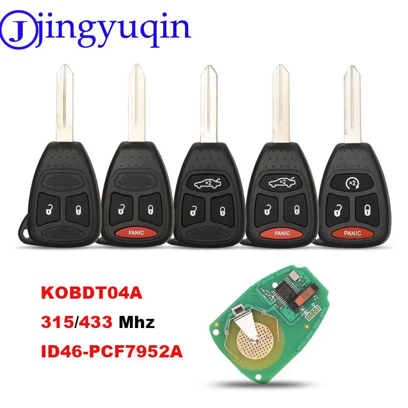 Jingyuqin удаленный автомобильный ключ для Dodge Jeep RAM Commander Compass Grand Cherokee Liberty Wrangler Chrysler с