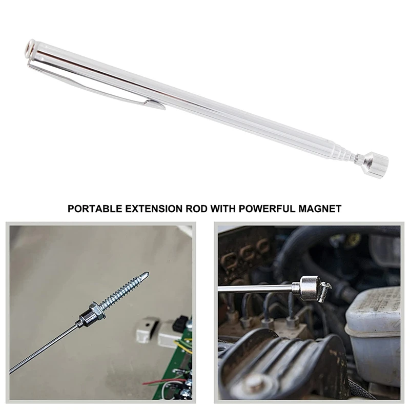 5 шт. черный магнитный инструмент для захвата телескопические палочки поворотное