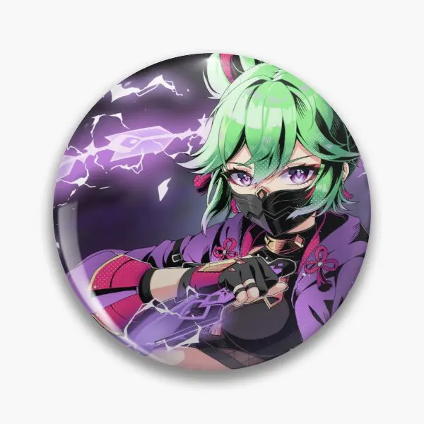 

Мягкая булавка для пуговиц Kuki Shinobu, забавная модная Милая Женская креативная брошь на воротник шляпы, значок для одежды, мультяшное украшение для влюбленных, булавка для лацкана