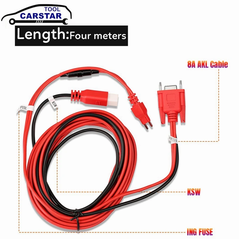 Кабель 8A AKL для Toyota, не умный ключ, все ключи потеряны, адаптер, работает с APB112 и стандартными автомобильными диагностическими кабелями