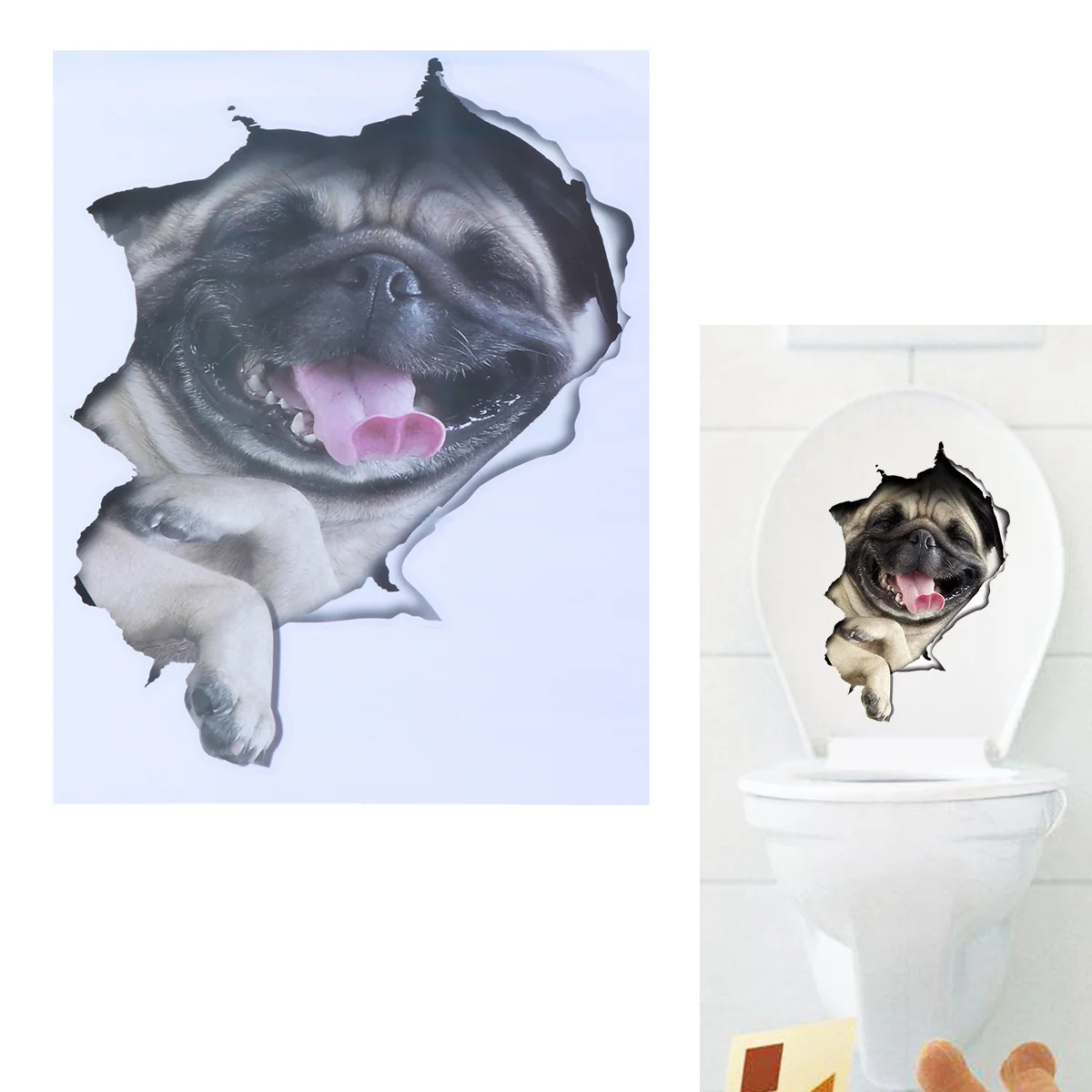 

Toilet Stickers Toilet Stickers Dog Para Cuartos Toilet Stickers 3D Dog 3d Wall Stickers Notebook 3D Toilet Stickers