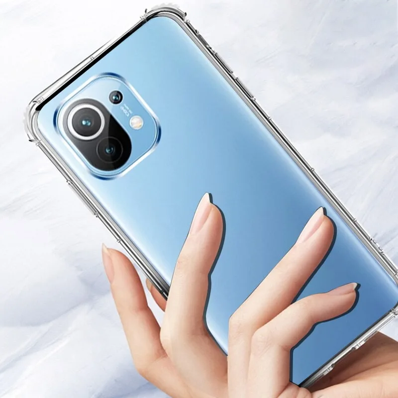 Роскошный противоударный чехол для Xiaomi Mi 11 12 X Ultra Note 10 10t 9 8 Pro Lite Se прозрачный