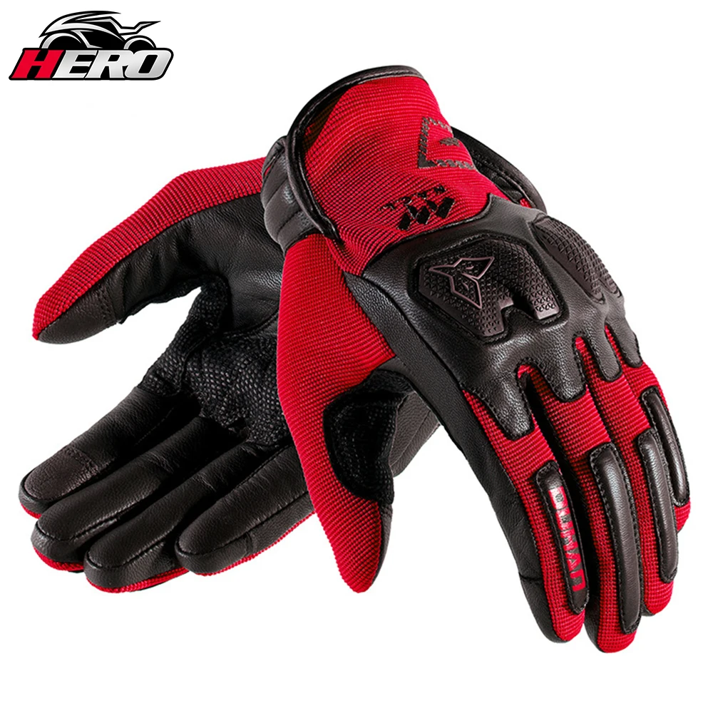 

Men Touch Screen Motorcycle Gloves Summer Breathable Moto Motocross Gloves Motorbike Racing Riding Bicycle Protective Gloves