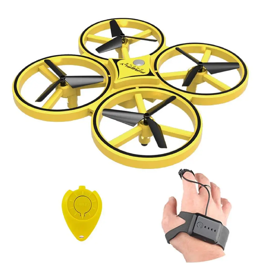 

ZF04 RC Drone Mini Infrared Induction Hand Control Drone Altitude Hold 2 Controllers Quadcopter for Kids Birhtdyas Toy Gift