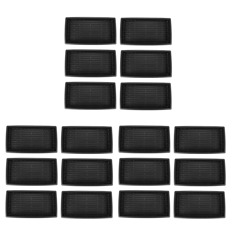 

18 Packs Plastic Growing Trays Seed Tray Seedling Starter For Greenhouse Hydroponics Seedlings Plant Germination