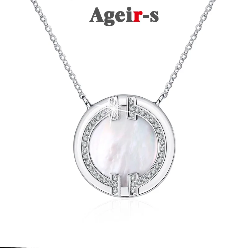 

Женское ожерелье из серебра 925 пробы, с муассанитом