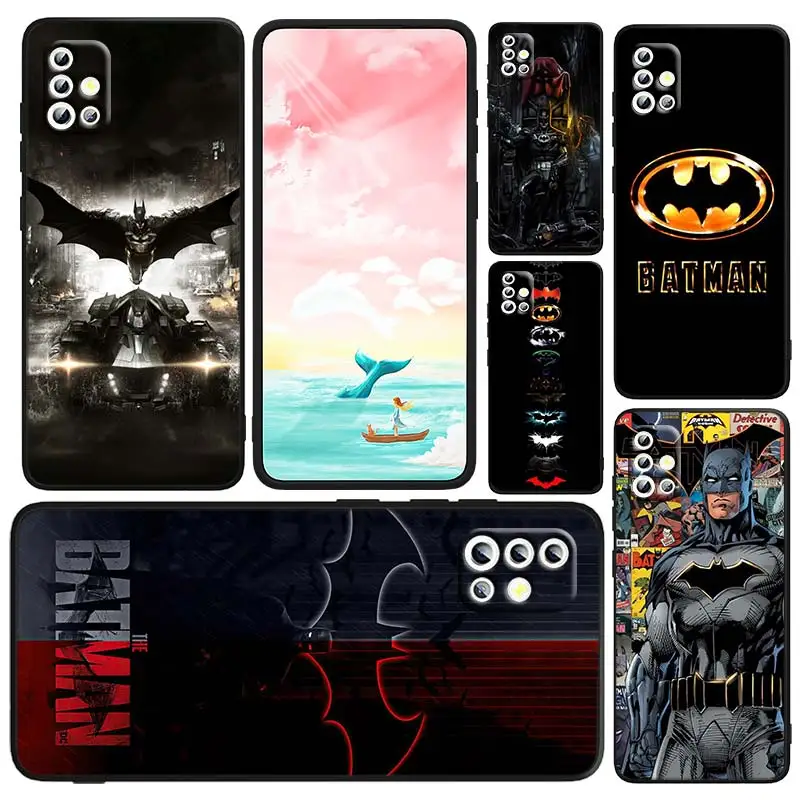 

Batman Superhero Luxury Art Phone Case For Samsung A73 A72 A71 A54 A53 A52 A51 A42 A33 A32 A23 A22 A21S A13 A04 A03 5G Black