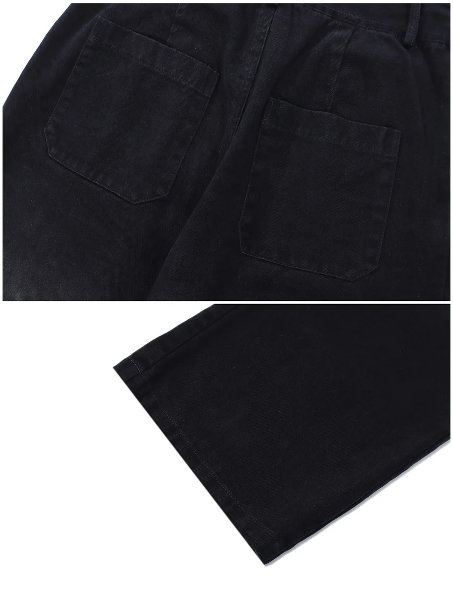 Four Seasons Men's Jeans Tie Dye Gradient High Street Trend Casual Straight Wide Leg Nine Points Loose Streetwear Ins Hot Sale