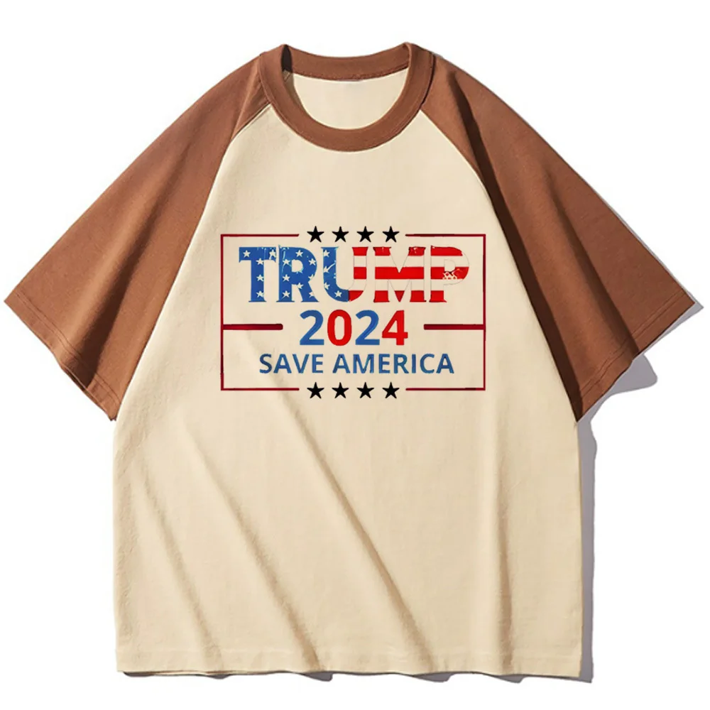 Donald Trump t-shirt women Vintage harajuku aesthetic 80s hip hop tshirt University Grunge Psychedelic Classic