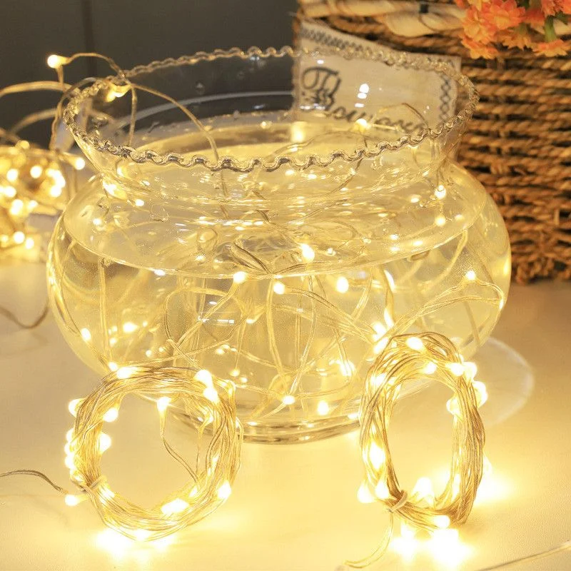 

Tree Wedding Decoration 1-10M Outdoor Decoration For Yard Garden Home LED Christmas String Light Garland Street LED Fairy Lights