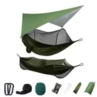 Портативный двойной гамак, уличный гамак с москитной сеткой и дождем, для путешествий, для патио, мебель для кемпинга, путешествий, пешего туризма