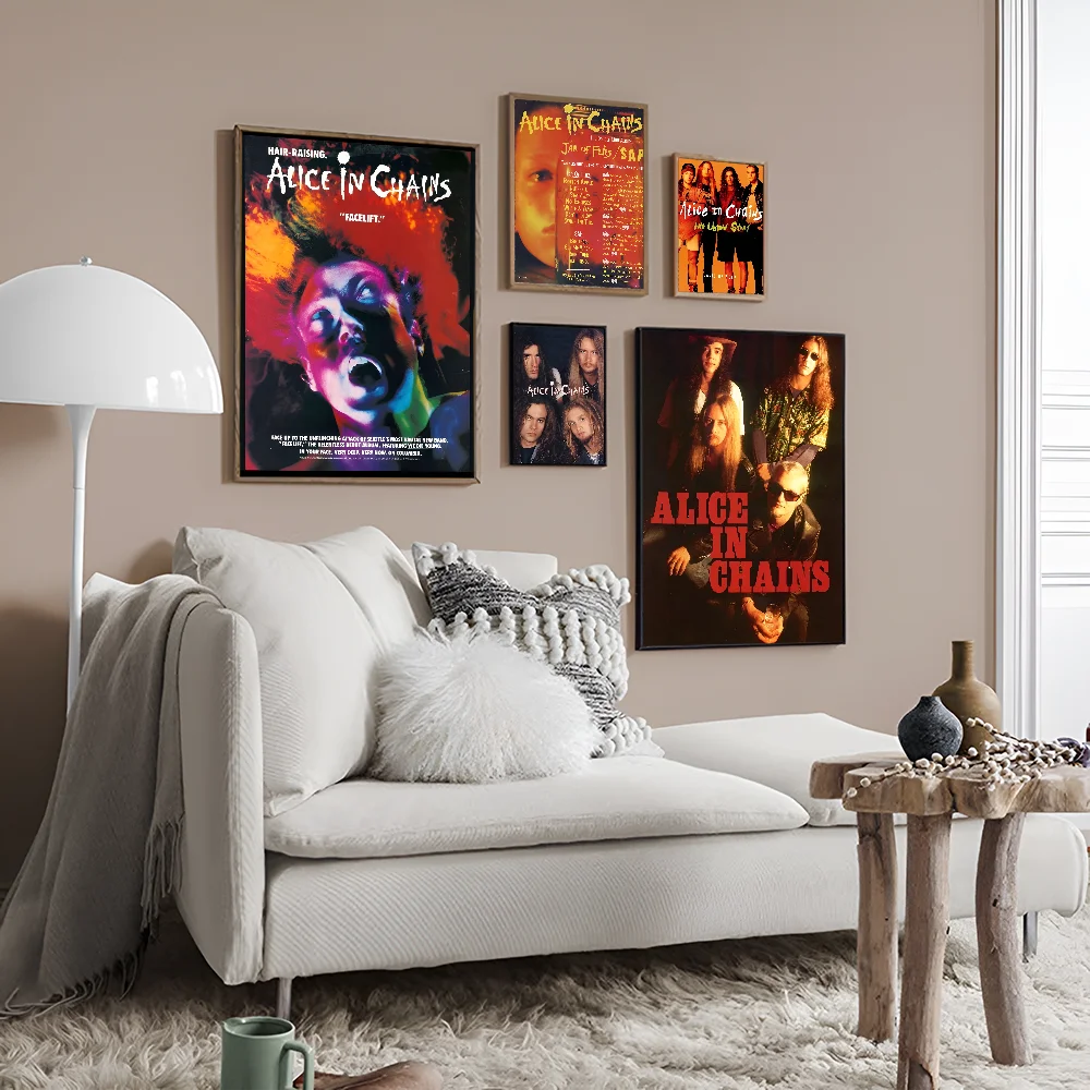 A-Alice I-In C-Chains хорошее качество принты и постеры водостойкая бумажная наклейка