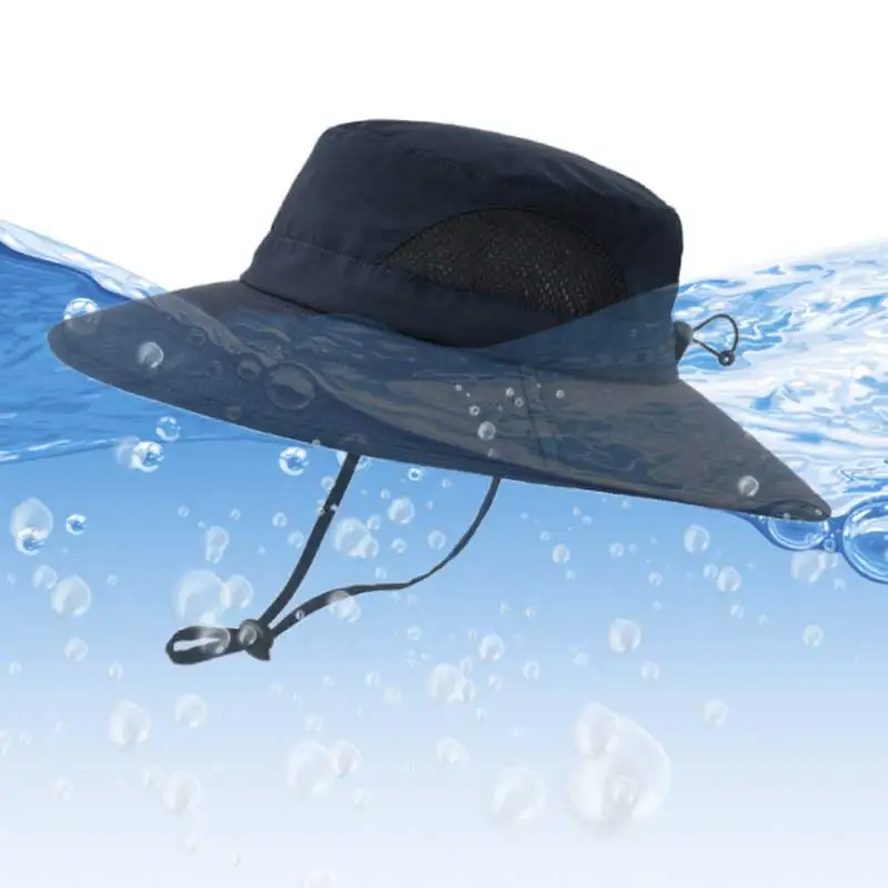 

Men's Hat Mesh Breathable Fisherman Cap Climbing Bucket Hat Quick-drying Panama Cap for Women Adjustable Sunscreen Cap Wholesale