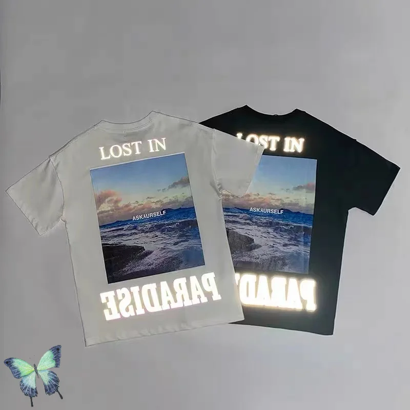 

Askyurself California Wave Photo 3M Reflective Men's Women's Vintage Do Old ASK T-shirt