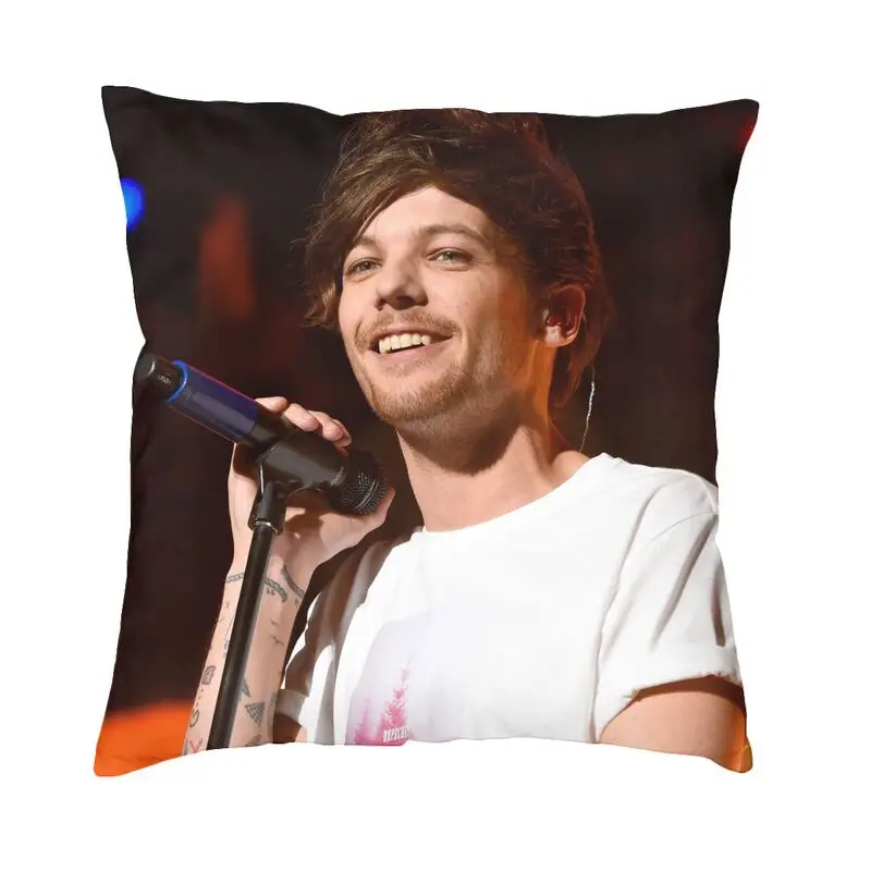 

Чехол для подушки Louis Tomlinson, 45x45 см, мягкая Роскошная подушка для автомобильного дивана в стиле поп-музыки, певицы