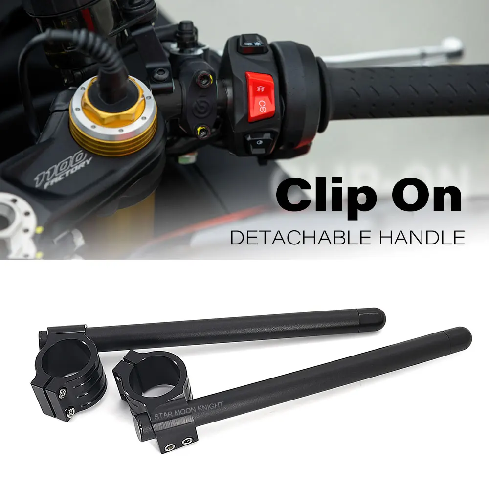 

Motorcycle Adjustable CNC Clip on Ons Fork Riser Regular Handlebar For Aprilia RSV4 Tuono V4 RS250 RSV1000R Accessories Clipon