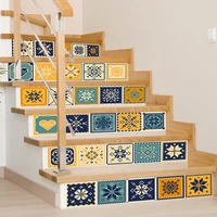 6pcs13pcs staircase sticker self adhesive vinyl removable brick wall 3d stairs decoracion escaleras for steps decals home decor