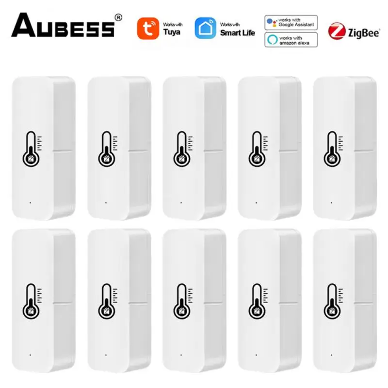 

Tuya Zigbee Temperature Humidity Sensor Monitoring Reminder Temperature Humidity Via Smart Life Voice Control Alexa Google Home