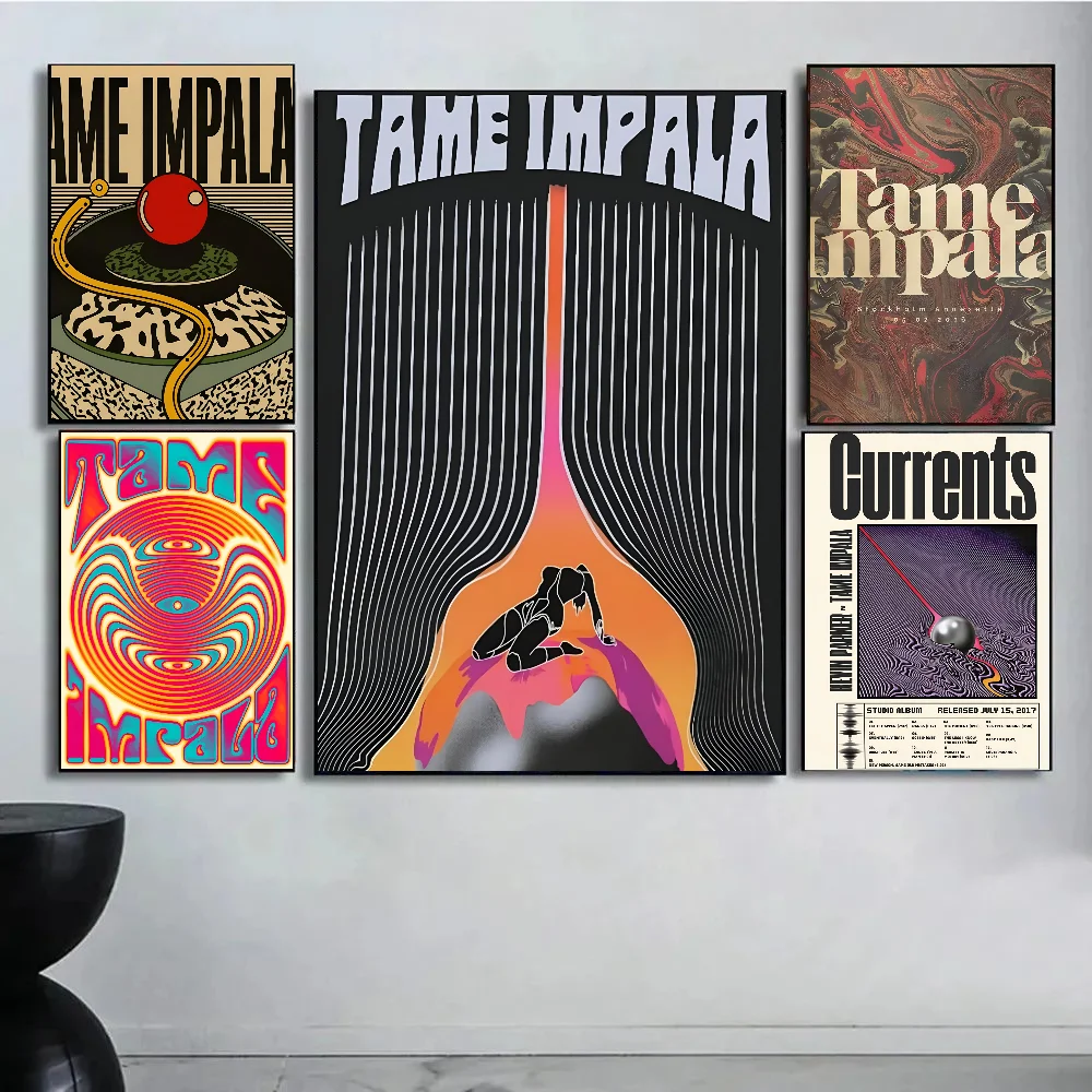 Постер Tame Impala бумажный постер для дома гостиной спальни входа в бар ресторан кафе