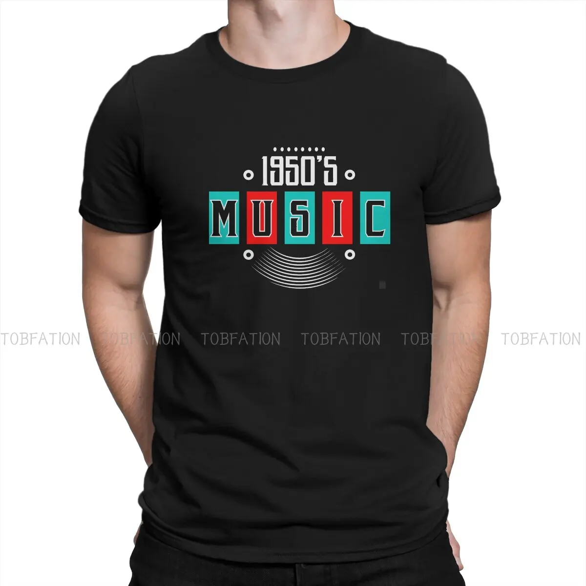 

1950s Sock Hop Music Rocker Doo Wop 50s Vinyl Record Unique TShirt Rockabilly Rock and Roll T Shirt Summer T-shirt Men Women