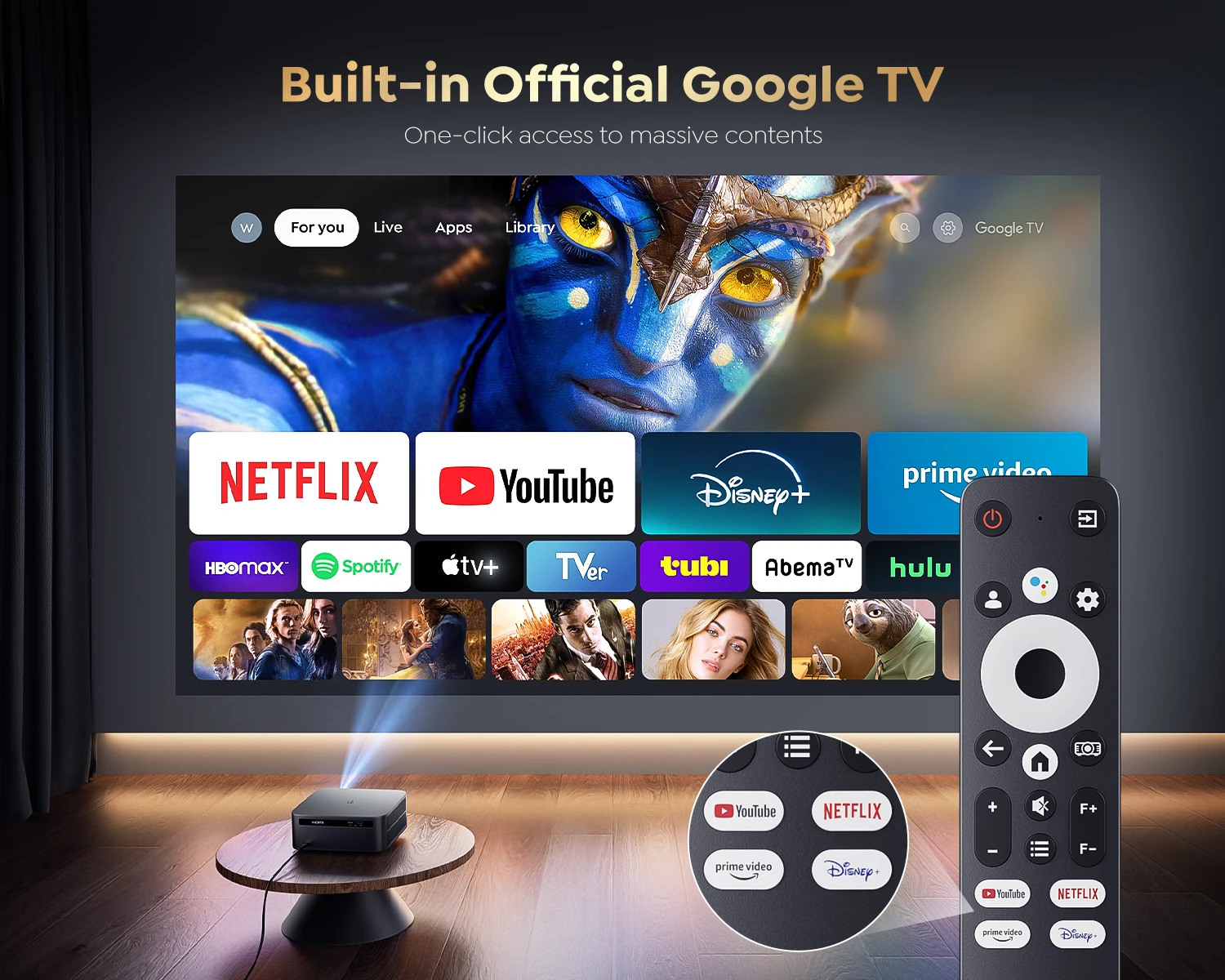 Проектор FHD 1080P Bluetooth Wi-Fi