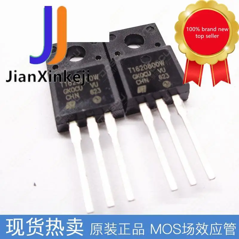 

10pcs 100% orginal new T1620-800W T1620800W bidirectional thyristor 16A/800V straight plug TO-220F