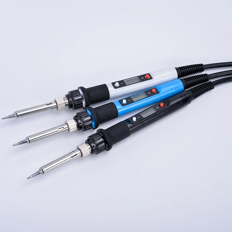 Электрический паяльник с цифровым ЖК-дисплеем 110 В/220 В 80 Вт