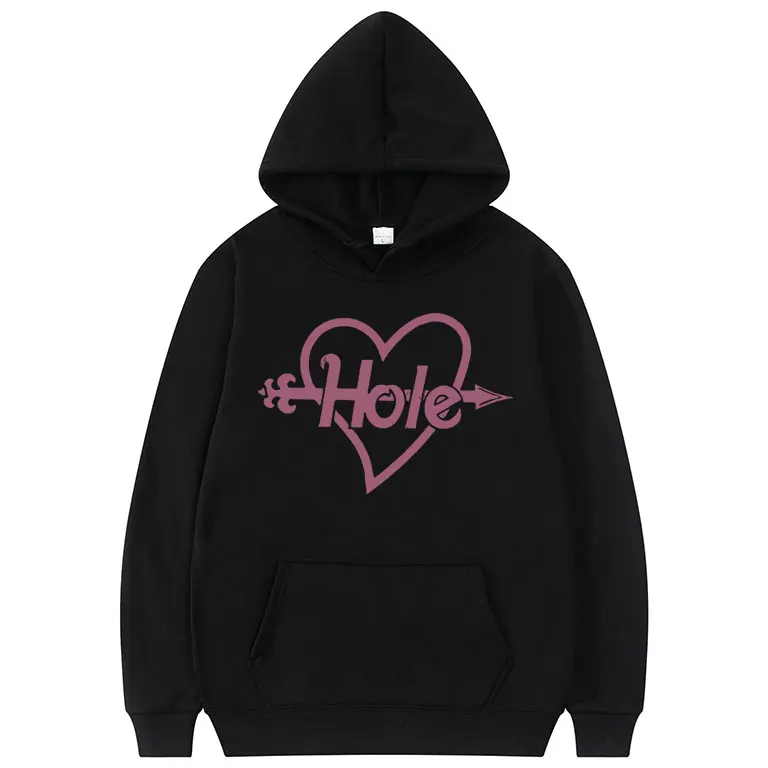 Альтернативная толстовка с изображением рок-группы отверстиями розовое сердце и