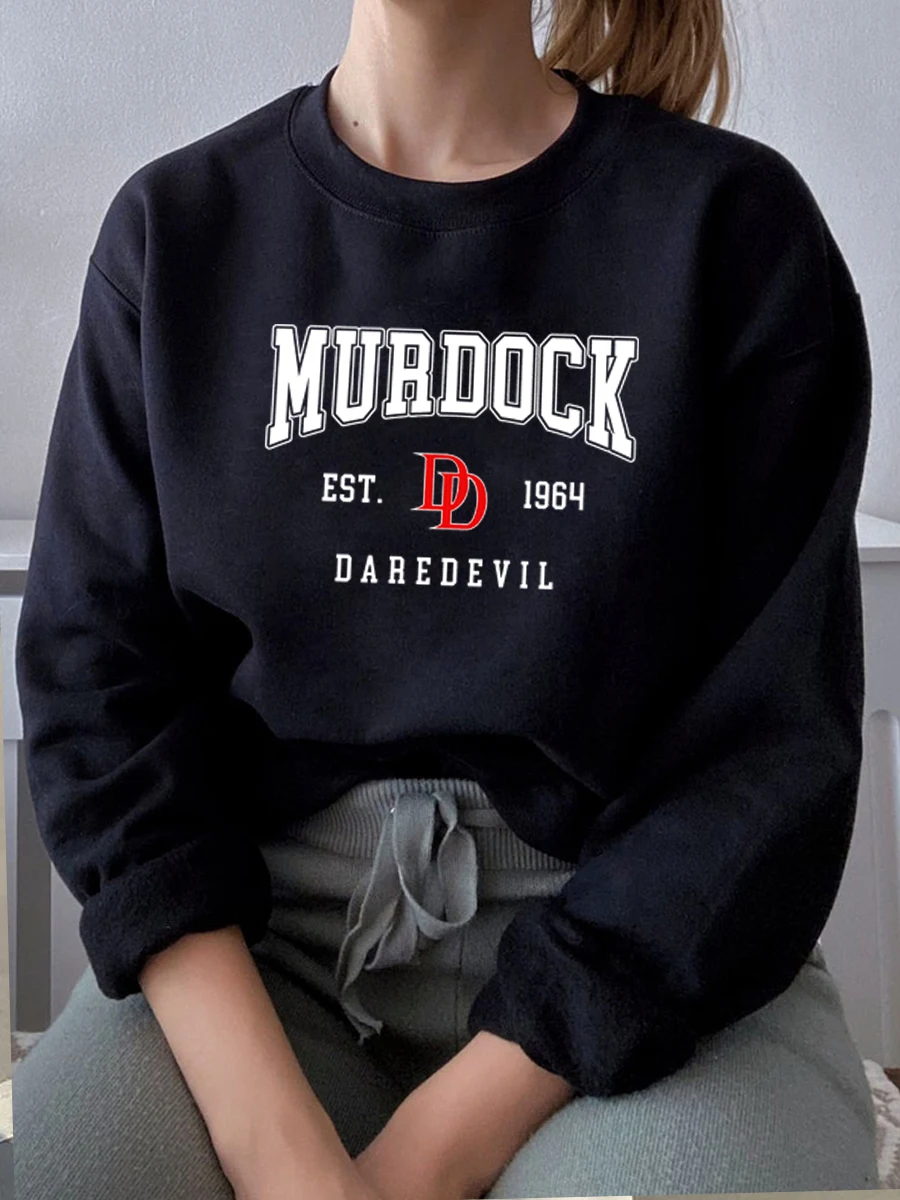 

Vintage Murdock Daredevil Crewneck Sweatshirt Women Matt Murdock Unisex No Way Home Women's Sweatshirt Hoodie Spring Top