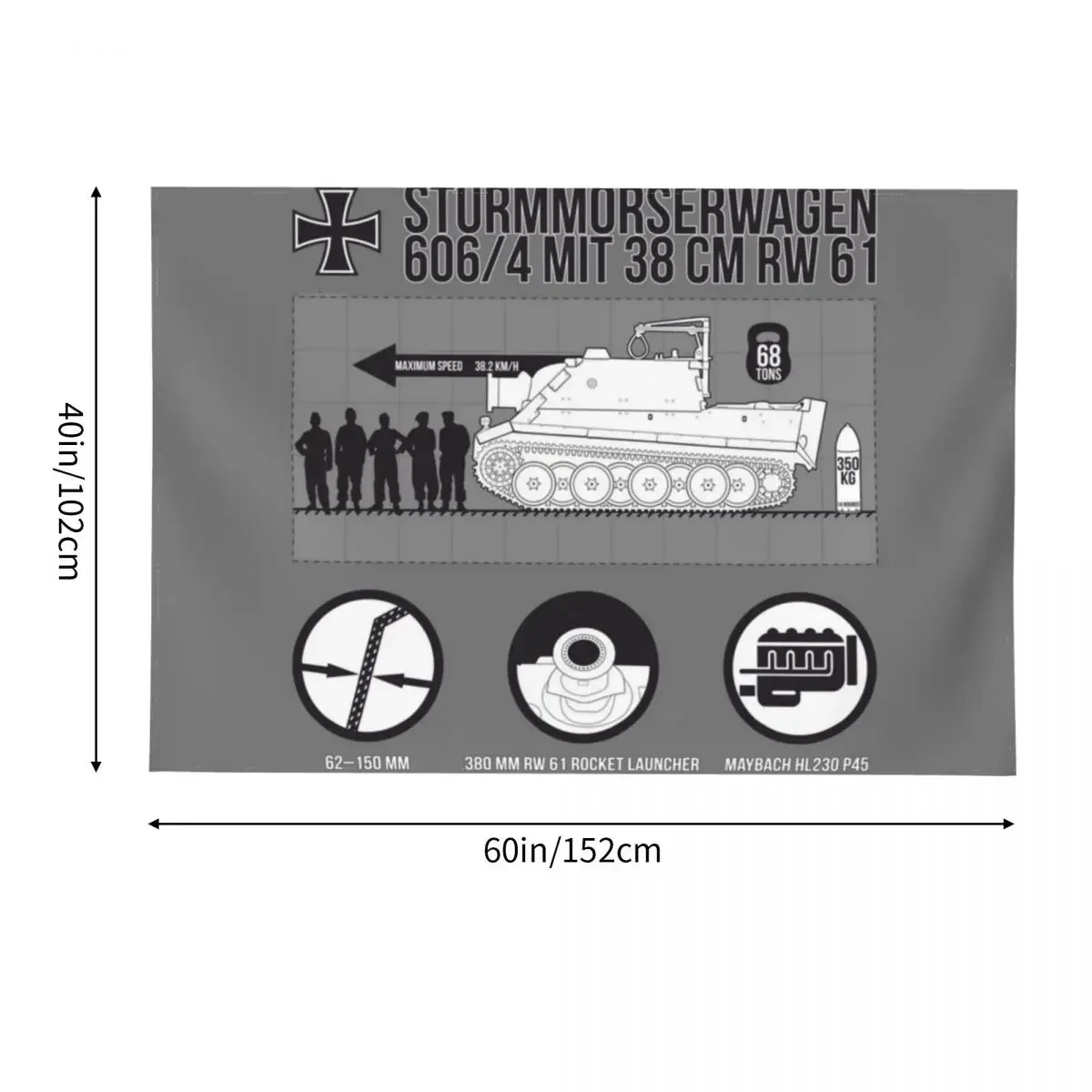 Гобелен Sturmtiger PRINTED