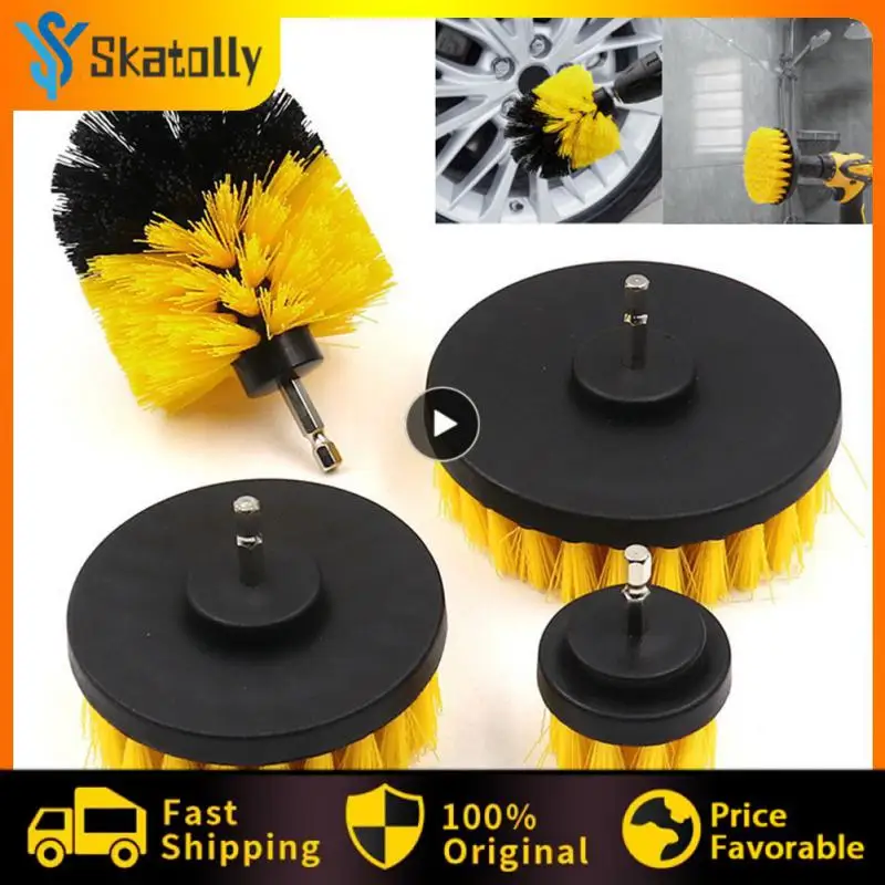

Nylon Scrubber Brush 2/3.5/4/5inch Car Detailing Brush Scrubber Electric Drill Brush Universal Car Accessories Cleaner Round