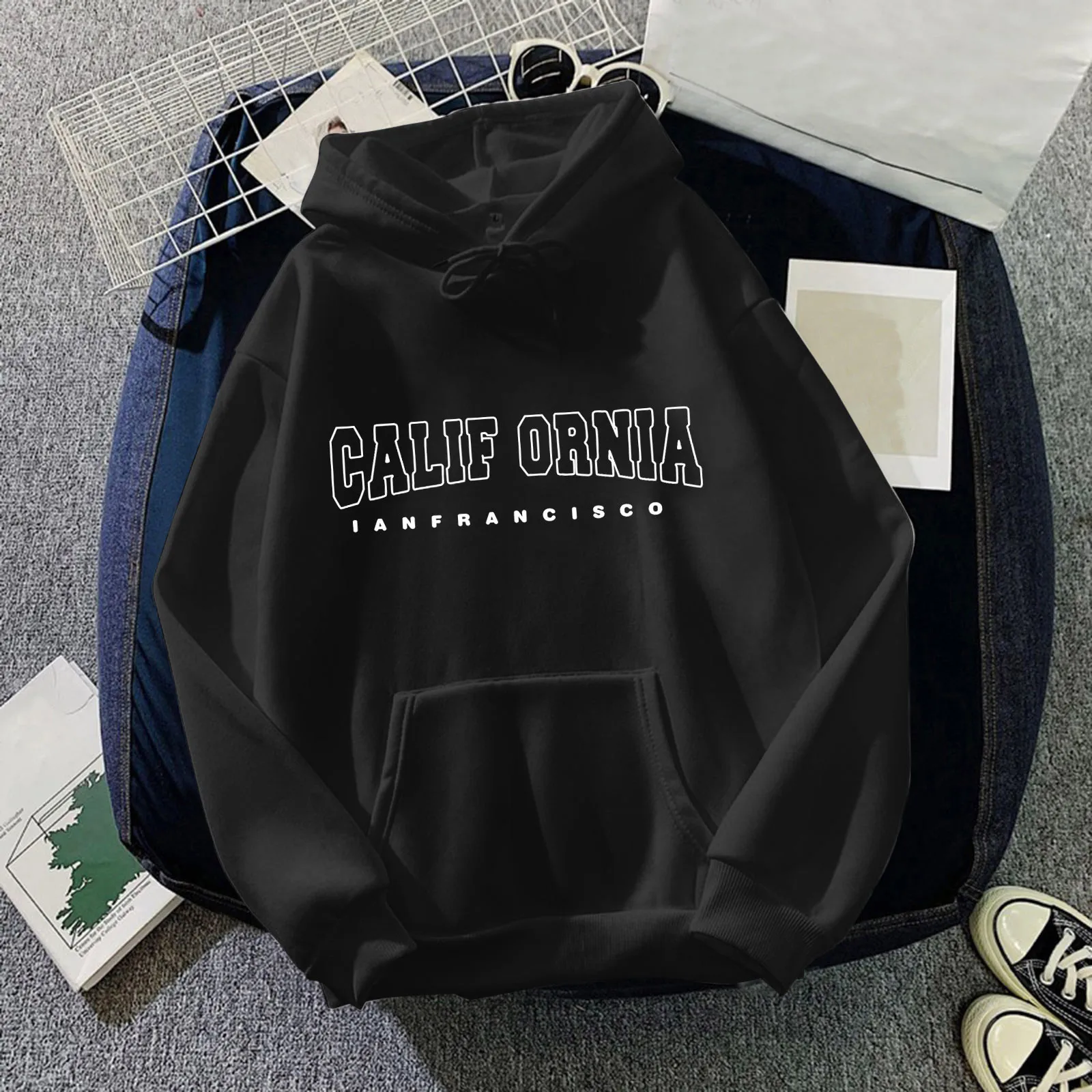 

Pullover for Women Casual Hoodies Drawstring Hooded Pocket Round Neck Long Long Lightweight Zip up White Womens Zip up Hoodie