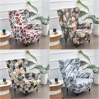 Чехол на стул с крыльями листьев, эластичный чехол для дивана, нескользящий чехол для дивана, защита мебели, чехол для туфли, табурета