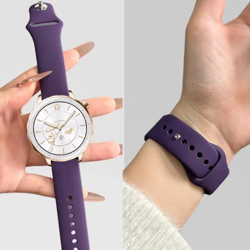 Фото Силиконовый ремешок 18 мм, 20 мм, 22 мм для Huawei Watch GT6/5 GT4 41 мм 46 мм/GT5 Pro 46 мм 42 мм Спортивный браслет для Huawei Watch 4 3Pro Band №3
