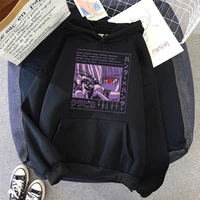 hunter x hunter japan anime hoodies women sweatshirt killua zoldyck black hooded oversized hoodie streetwear tops female clothes