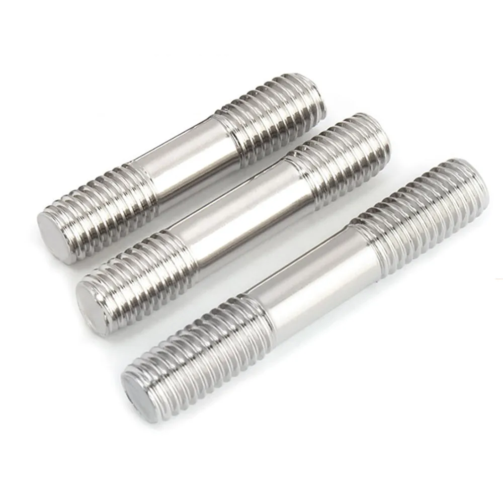 304 нержавеющая сталь двойная головка резьбовой стержень Метрическая стандартная