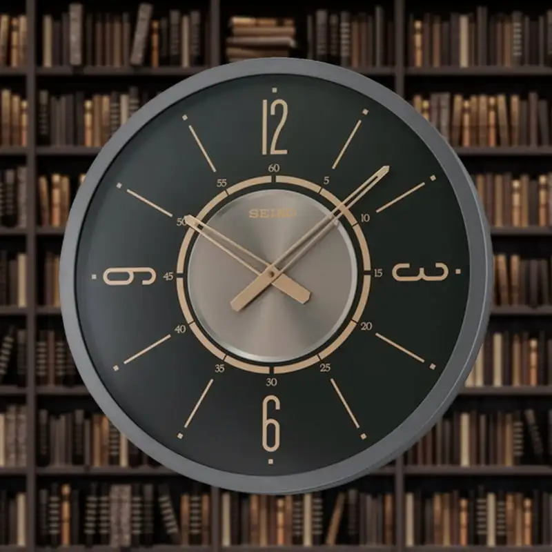 

Davis Round Industrial Wall Clock, Black & Rose Gold, Quartz, Analog, QXA759KLH