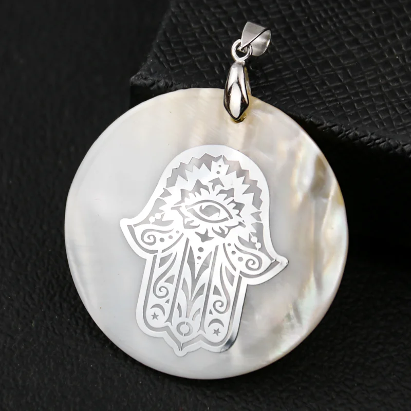 Натуральные круглые подвески в виде ракушек дерева цветка украшения сделай сам