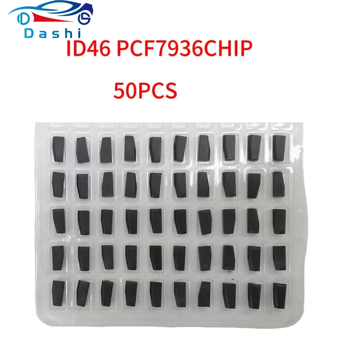 Фото Dashi 1/10/50/ OEM пустой PCF7936AA ID46 чип транспондера авто ключа PCF7936 слесарный инструмент pcf 7936 ID 46 чип автоматического транспондера №2