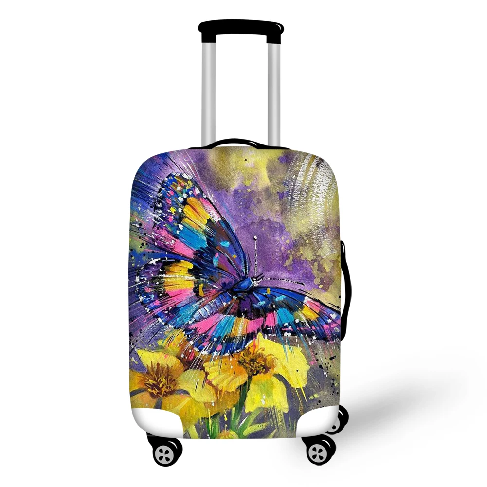 Butterfly Print High Quality Luggage Covers Elastic Detachable Travel Accessories Kids Adult  Maletas de viaje
