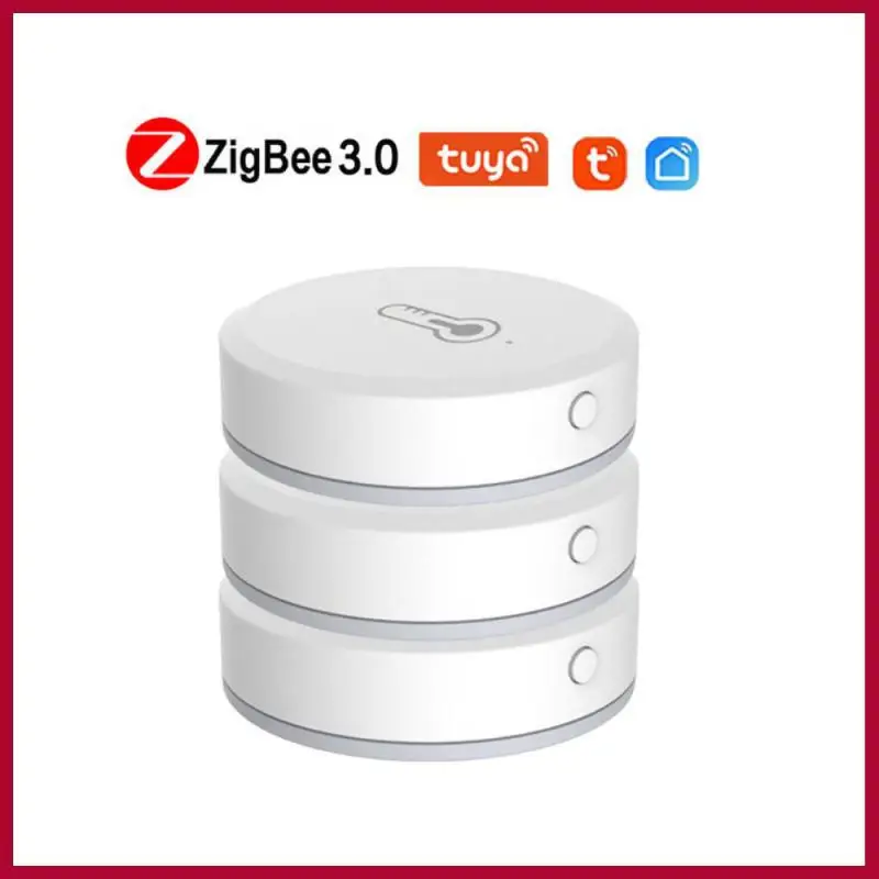 

Датчик температуры и влажности Tuya ZigBee для умного дома, работает с приложением Alexa Google Assistant Smartlife, Zigbee Gateway
