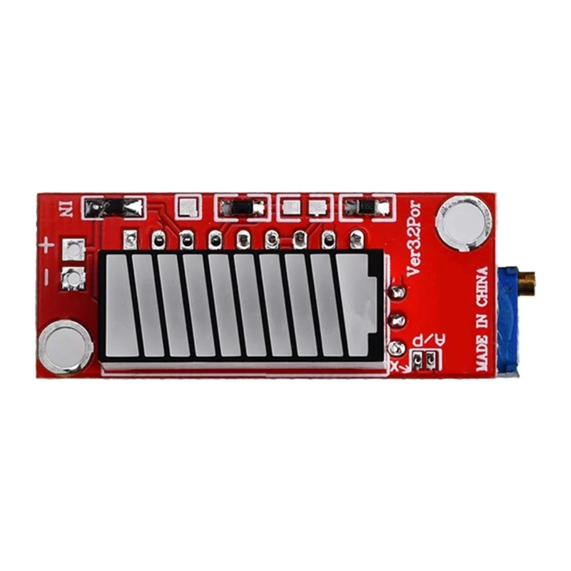 

Модуль индикаторов емкости батареи с 10 светодиодными дисплеями, 4 цвета, цветной уровень заряда батареи