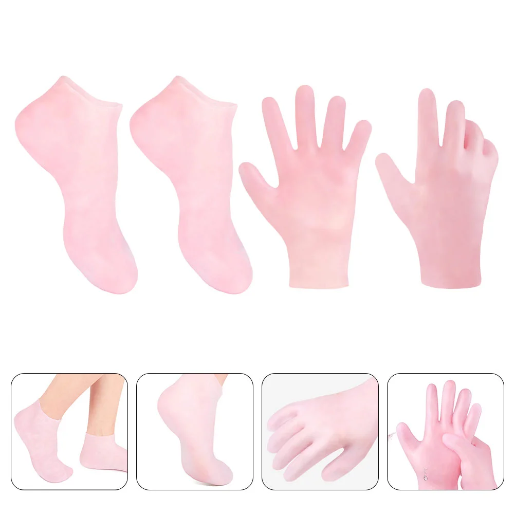 

Hydrating Sock Gloves Spa Exfoliating Socks Foot Callus Remover Moisturizing Sebs Dry Feet Skin Pedicure Silicone