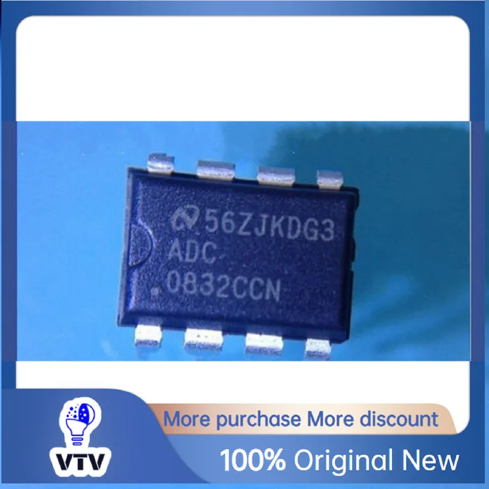 

Оригинальный новый чип интегральной схемы ADC0832CCN/NOPB 8 бит